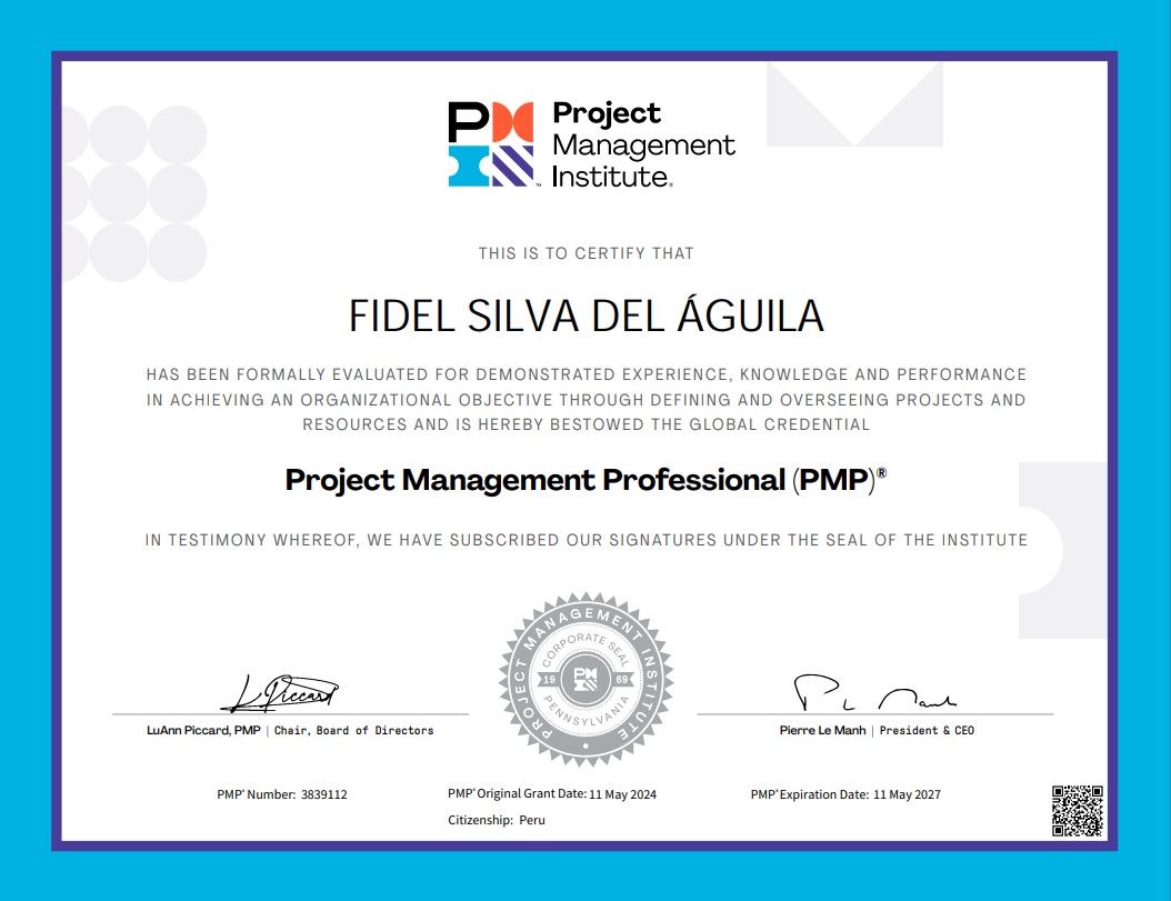 PMP Certificate